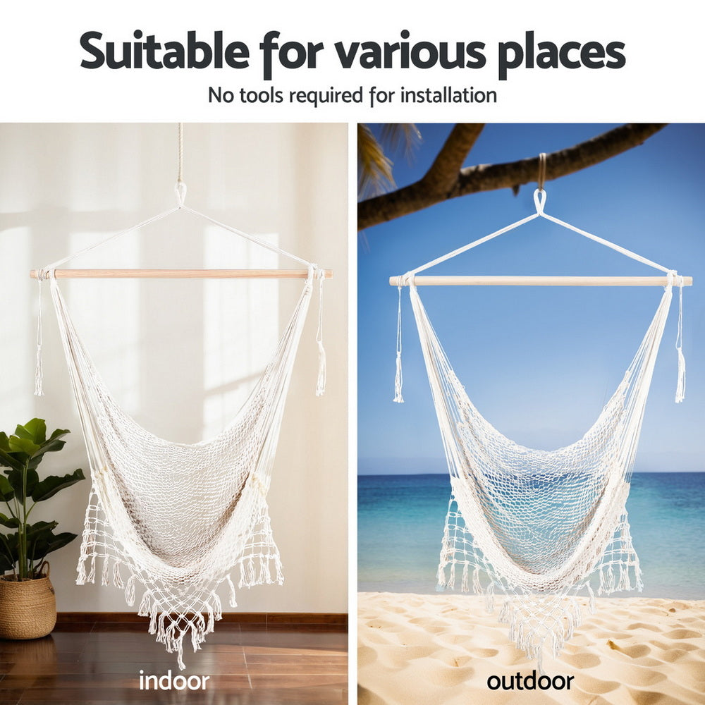 Heavy-Duty Steel Stand Hanging Hammock Chair