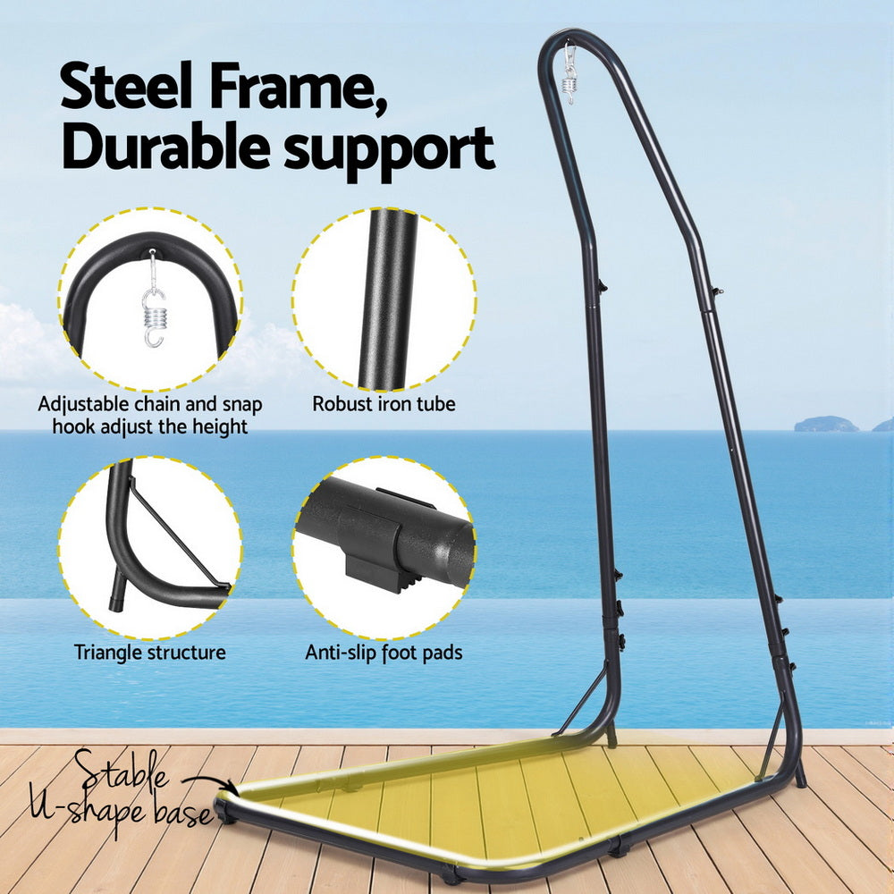 Steel Stand Hanging Hammock Chair - Gardeon