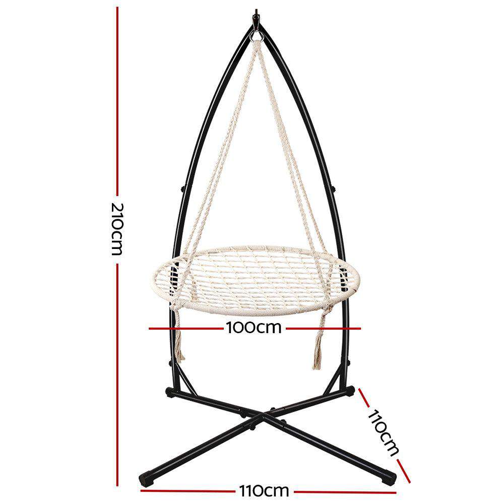 Gardeon Hammock Chair Nest Web Outdoor Swing
