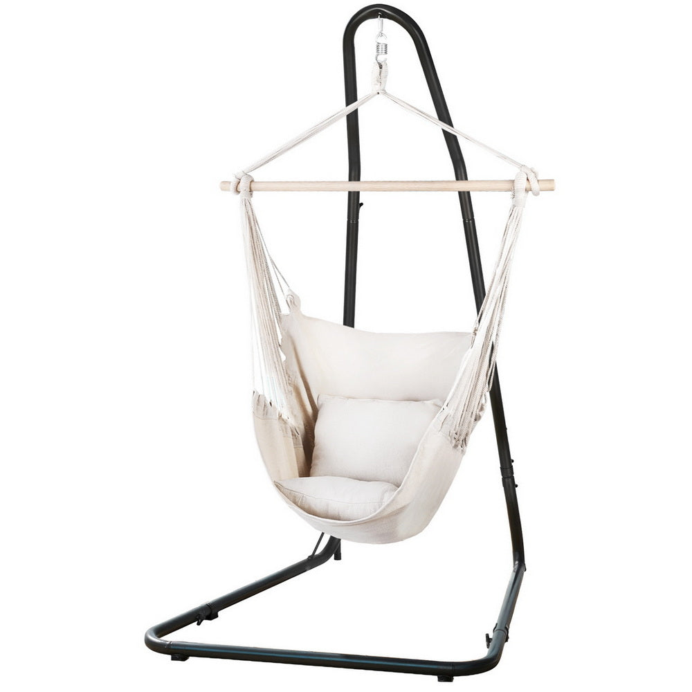 Deluxe Hammock Chair with Heavy-Duty Steel Stand