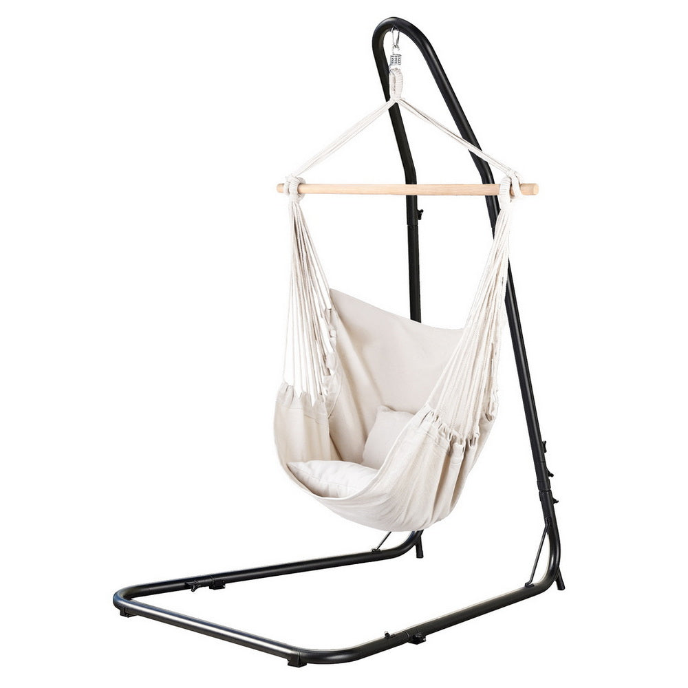 Deluxe Hammock Chair with Heavy-Duty Steel Stand