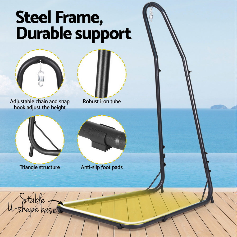 Deluxe Hammock Chair with Heavy-Duty Steel Stand