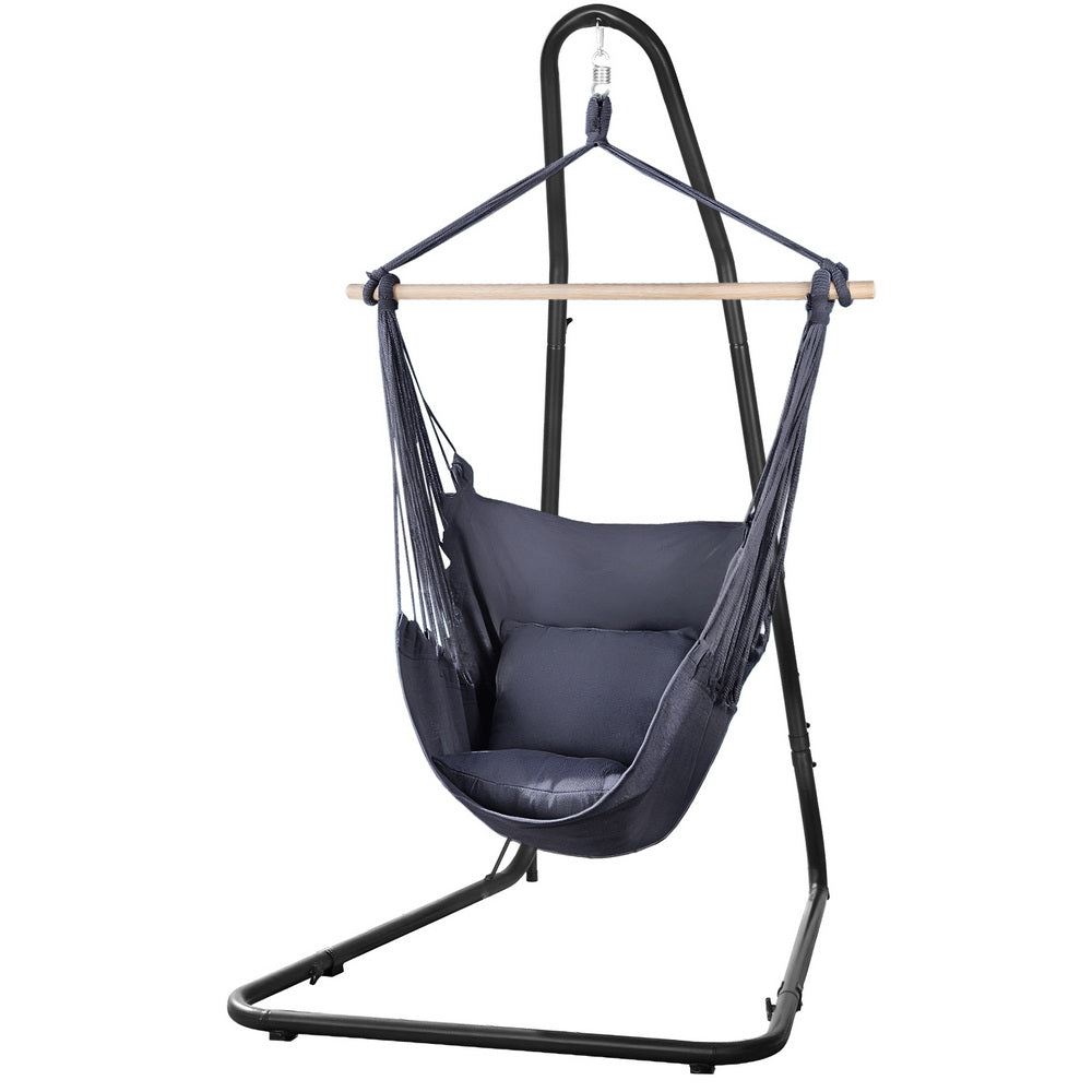 Gardeon Hammock Chair - Heavy-Duty Steel Stand