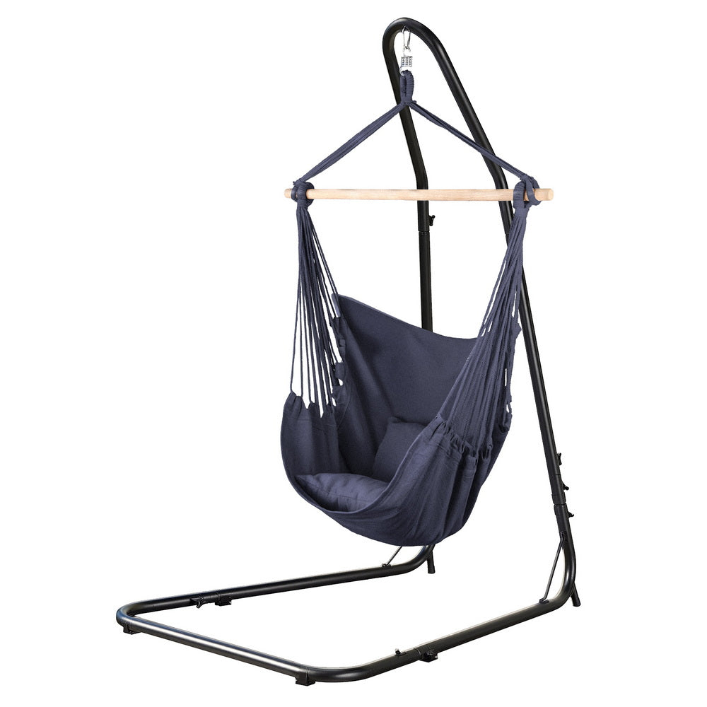 Gardeon Hammock Chair - Heavy-Duty Steel Stand