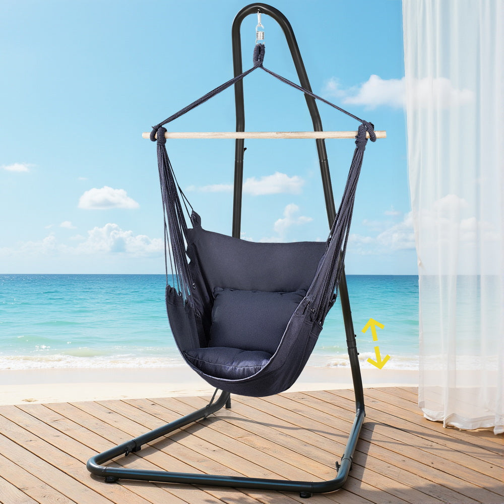 Gardeon Hammock Chair - Heavy-Duty Steel Stand