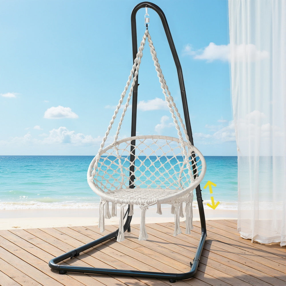 Gardeon Hanging Hammock Chair with Steel Stand