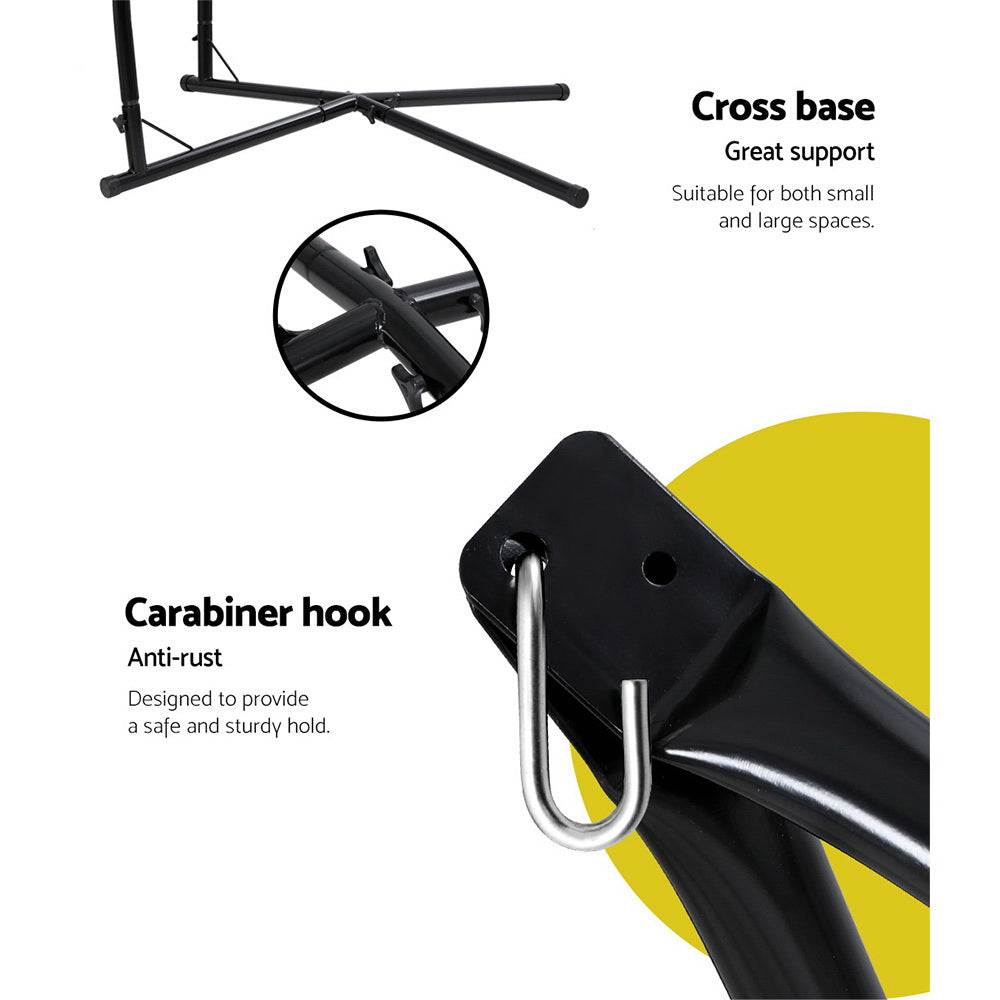 Steel Stand Hanging Outdoor Tassel Grey