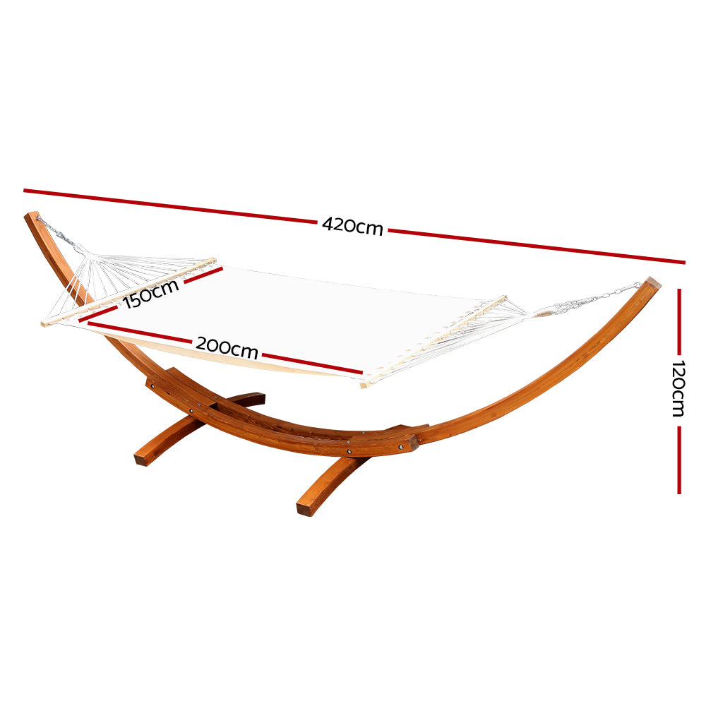 Gardeon Hammock Bed Outdoor Camping Garden Timber Hammock