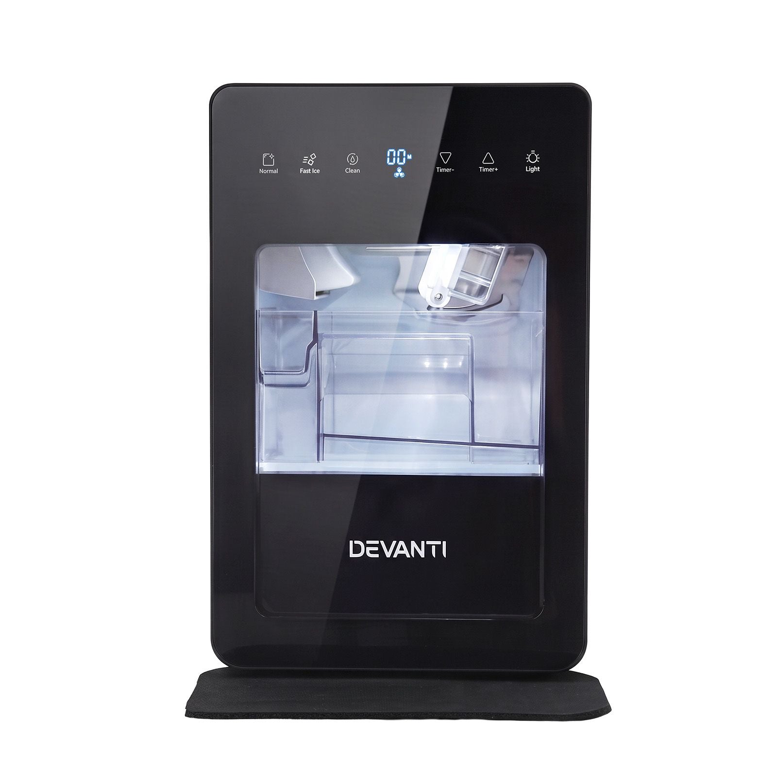 Devanti Ice Maker 5cm Large Ice Cubes Countertop Machine 150pcs/24h for Home Bedworld