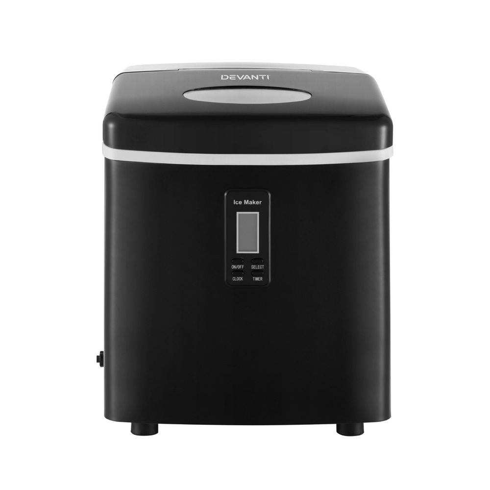 Devanti 15kg Ice Maker Machine Black Bedworld
