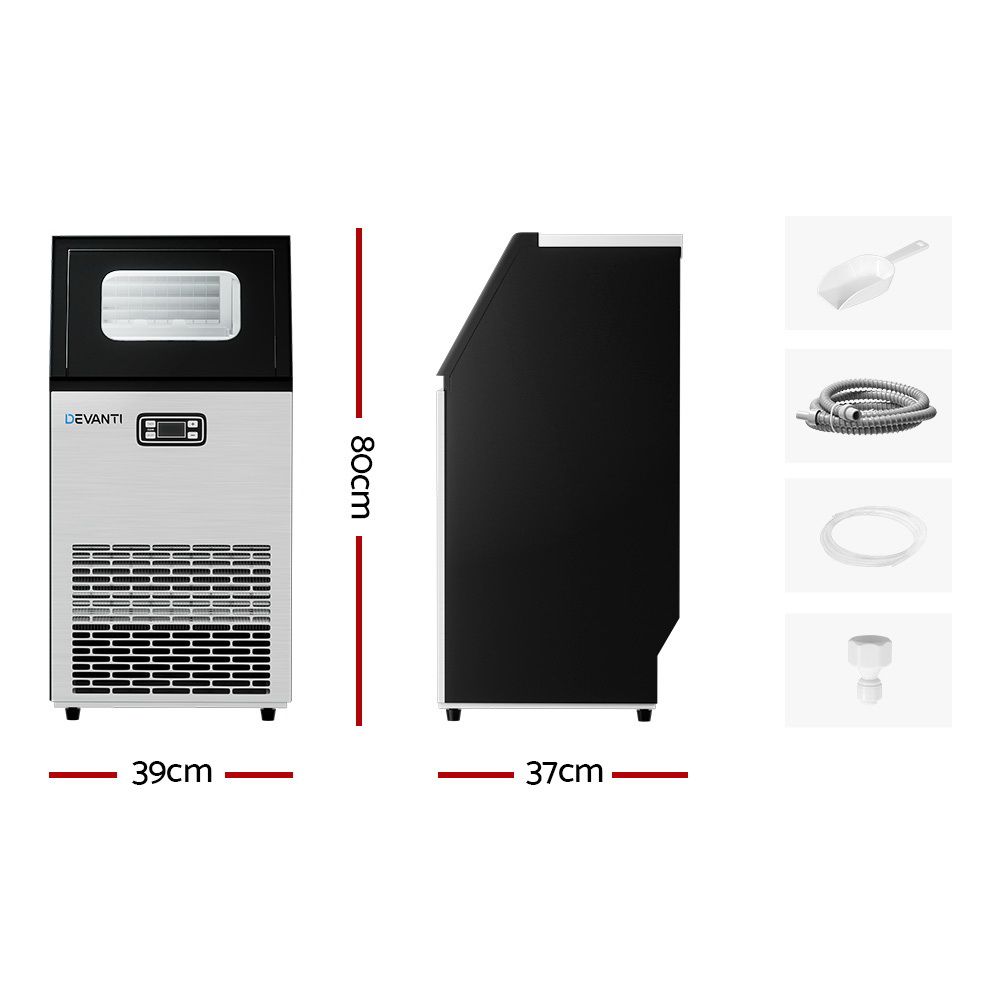Devanti 45kg Commercial Ice Maker Machine Bedworld