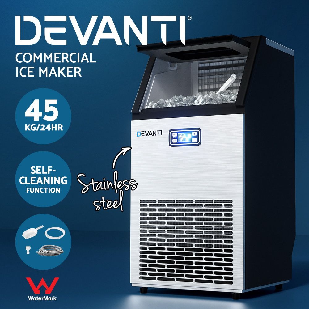 Devanti 45kg Commercial Ice Maker Machine Bedworld