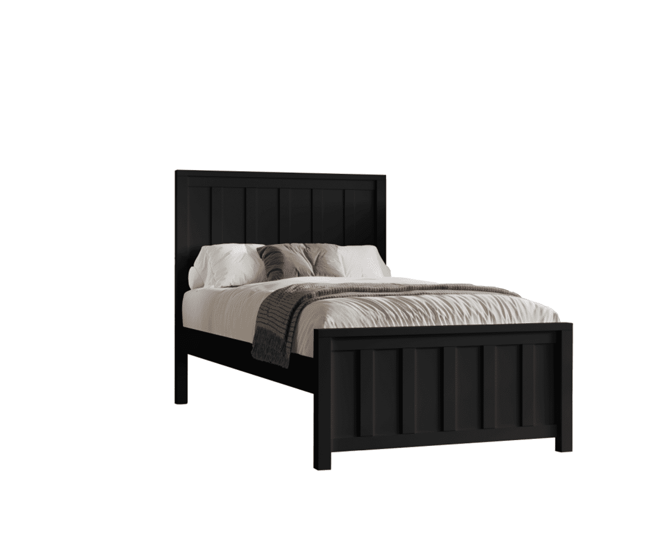 Jesse Timber Bed Frame - black