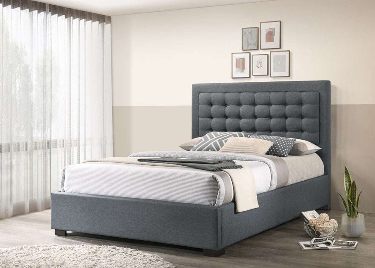 Jacaranda Fabric Upholstered Bed Frame Without Drawer