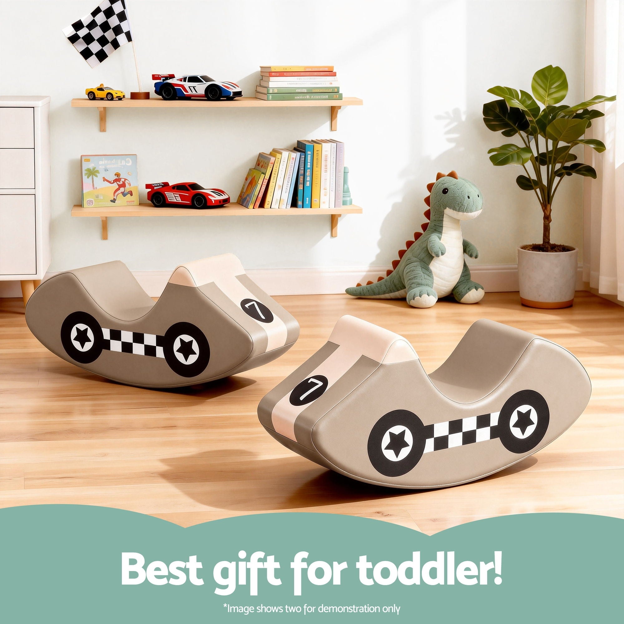 Kids Climbing Blocks Foam Toddler Playset Soft Indoor Indoor Climbing Toy Rocker Khaki