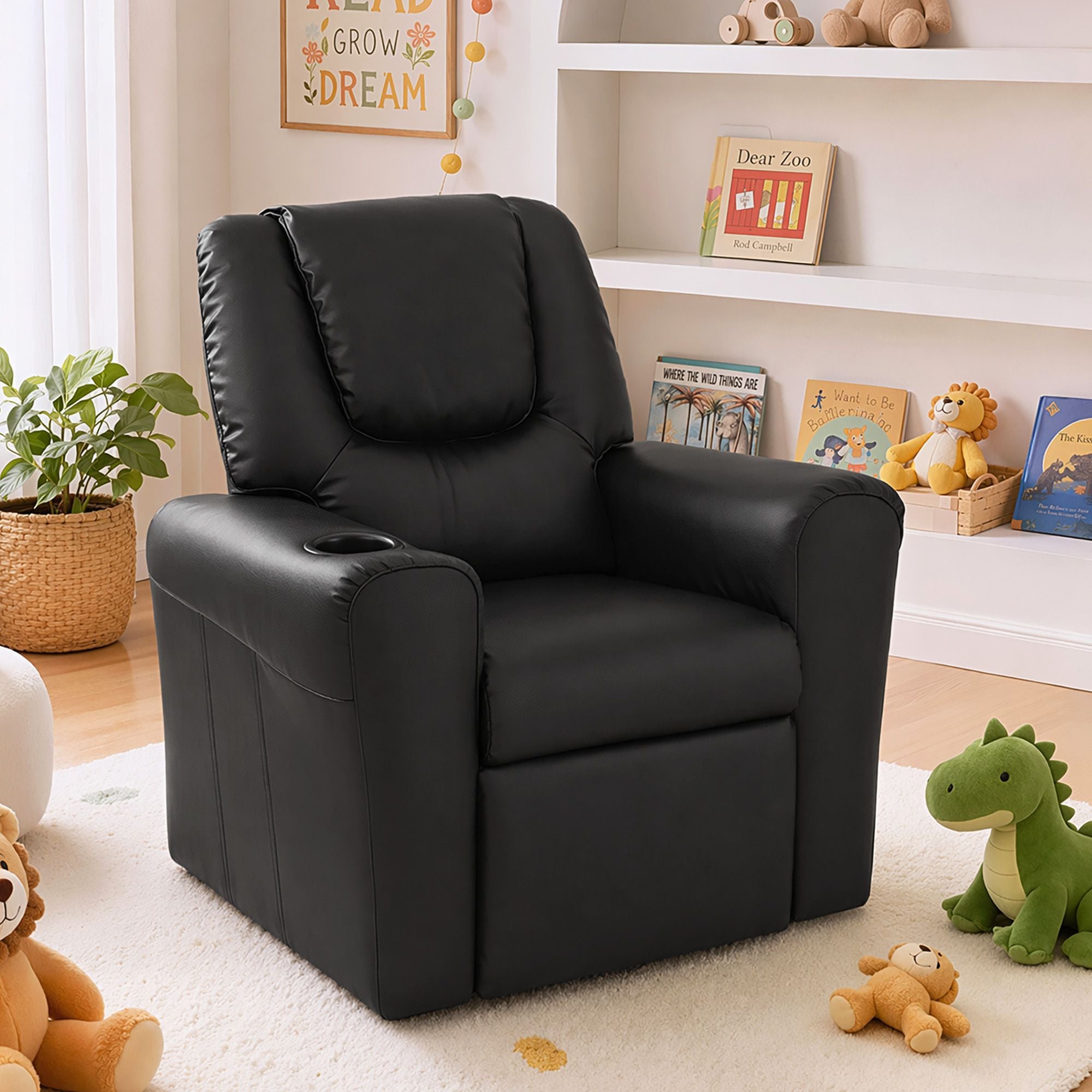 Keezi Kids Recliner Chair PU Leather Sofa Lounge Couch Children Armchair Bedworld