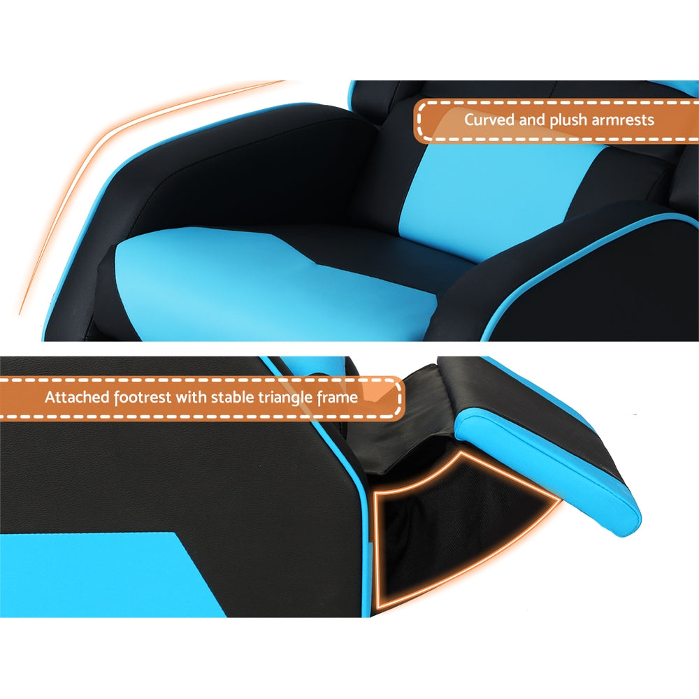 Children's Armchair - Keezi Kids PU Leather Recliner