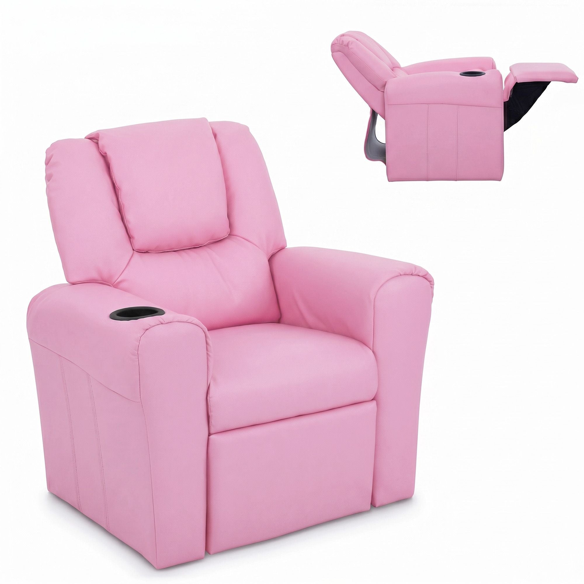 Keezi Kids Recliner Chair PU Leather Sofa Lounge Couch Children Armchair Bedworld