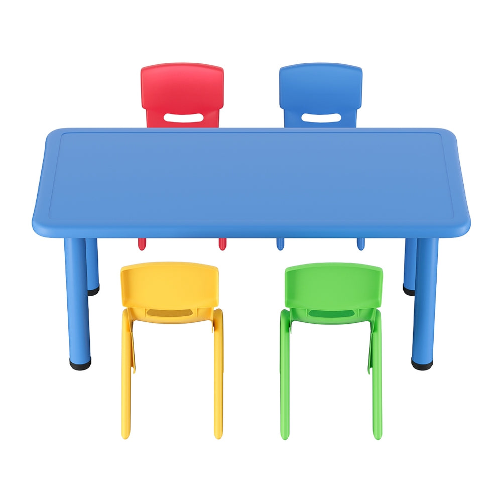 Keezi Kids Study Desk & Chairs (5 Pcs)