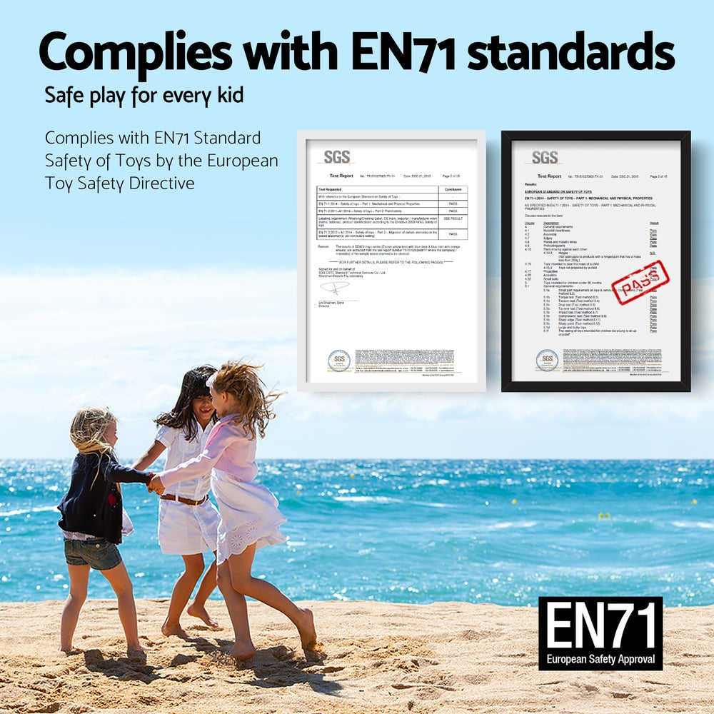 Keezi Kids Study Desk & Chairs (5 Pcs)