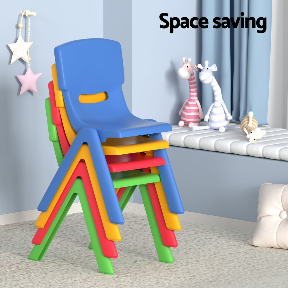 Keezi Kids Study Desk & Chairs (5 Pcs)