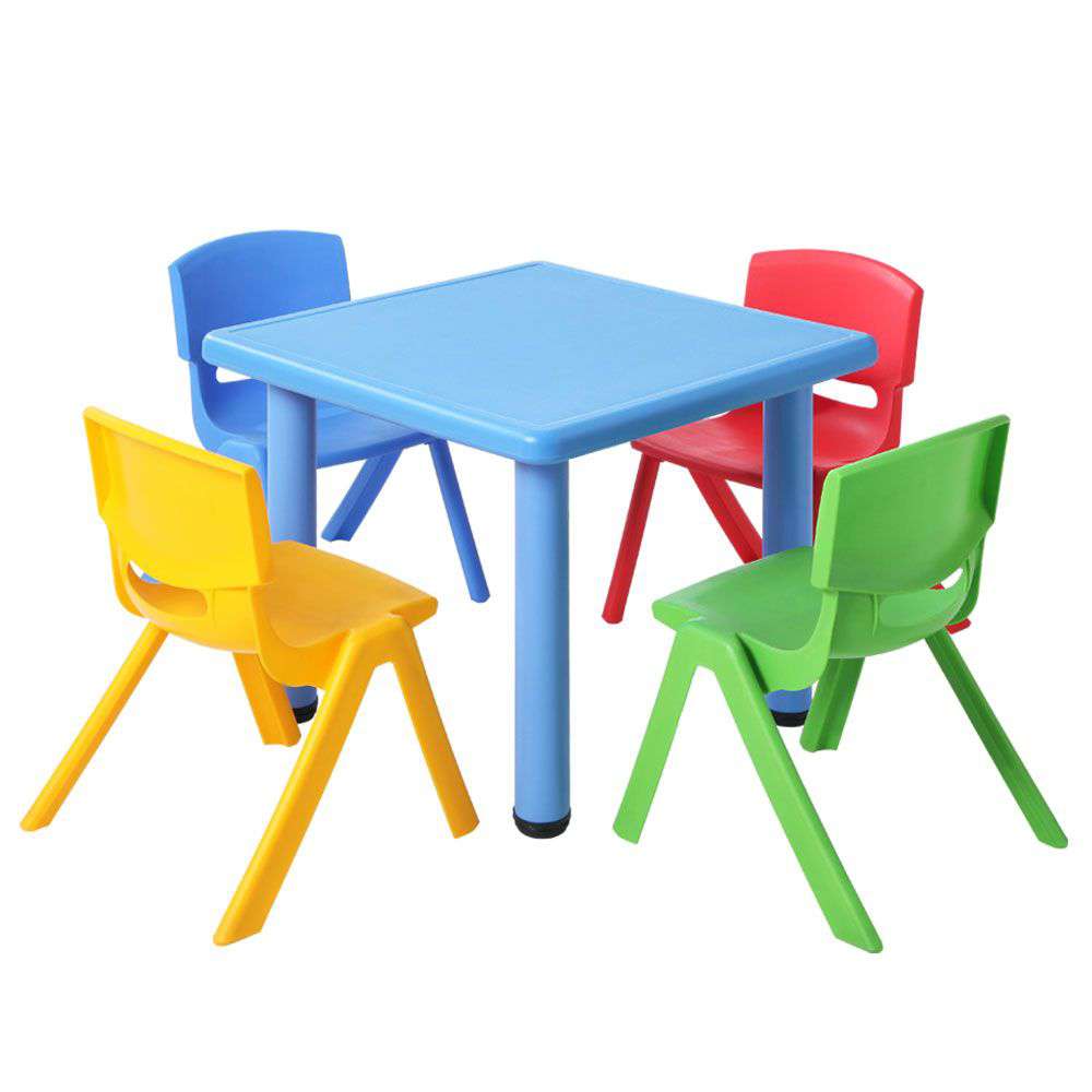 Keezi 5pc Kids Table & 4 Chairs Set