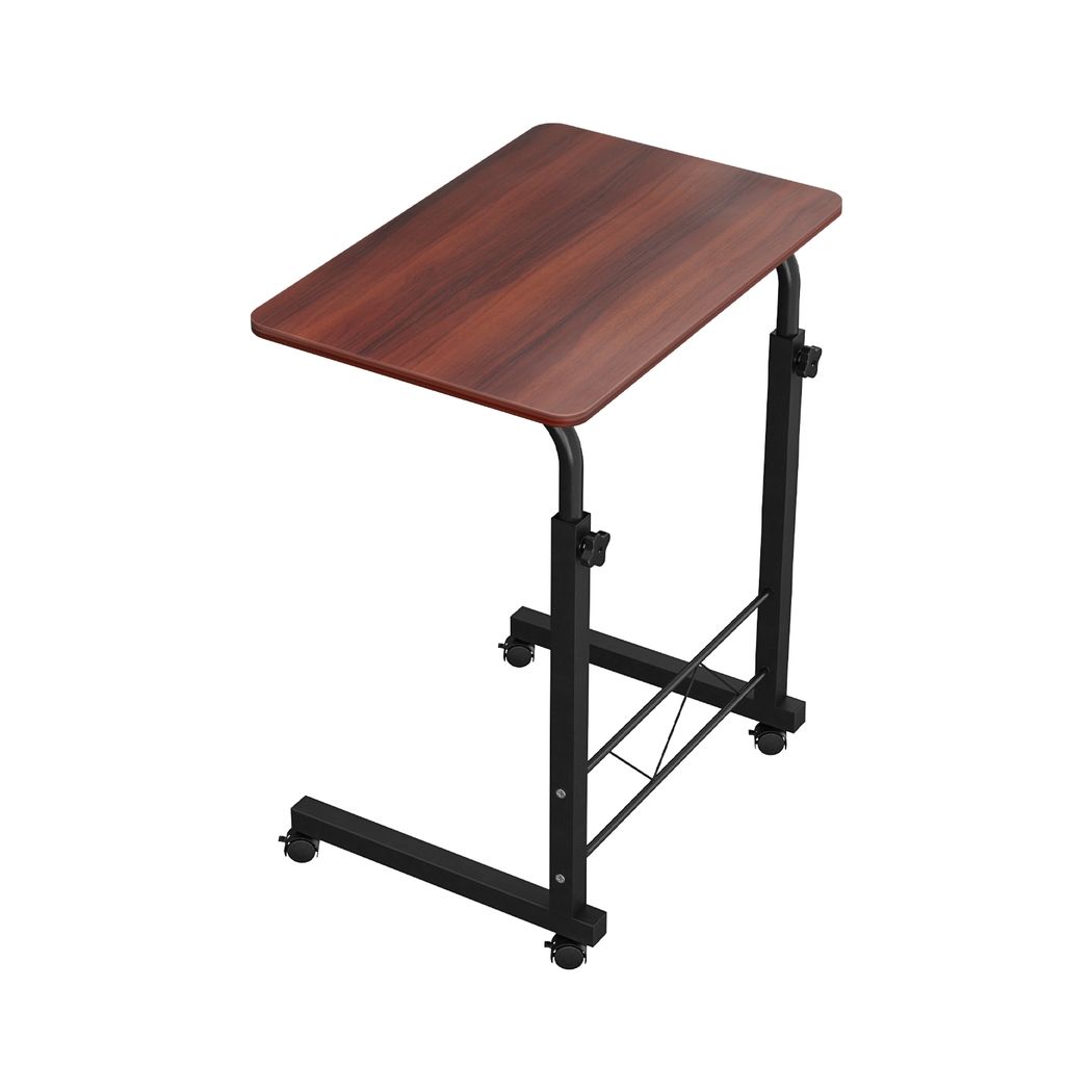 Artiss Laptop Desk Table Adjustable 60CM Dark Wood Bedworld