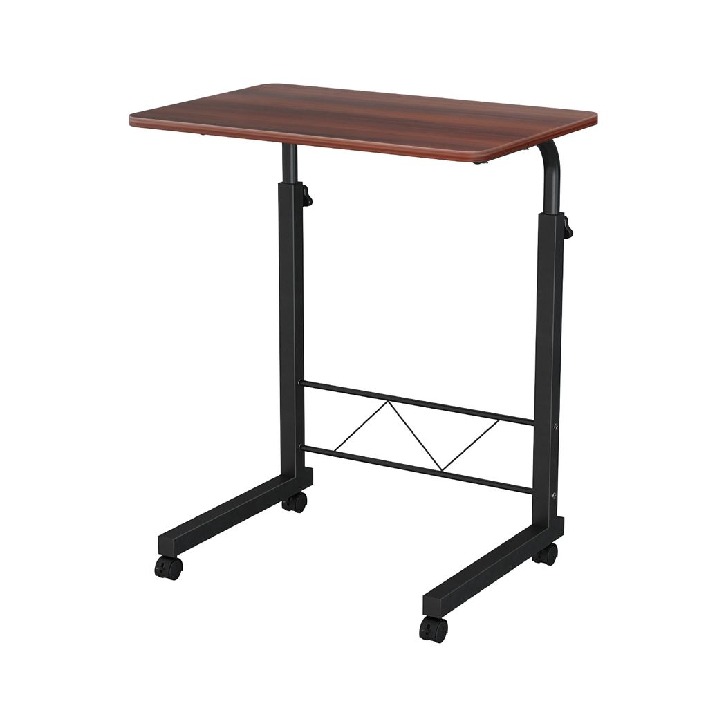 Artiss Laptop Desk Table Adjustable 60CM Dark Wood Bedworld