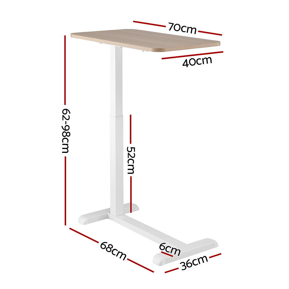 Artiss Laptop Desk Height Adjustable Mobile Workstation Computer Desks 70CM Bedworld