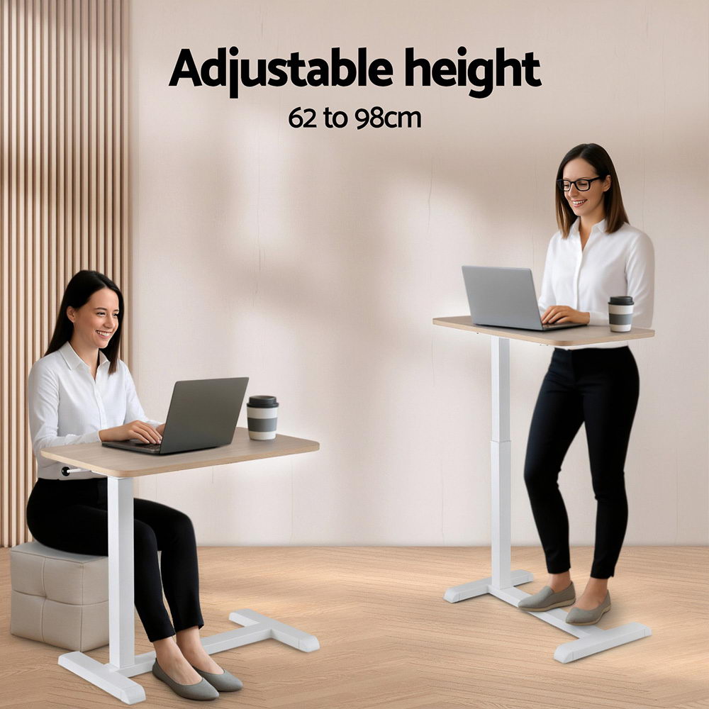 Artiss Laptop Desk Height Adjustable Mobile Workstation Computer Desks 70CM Bedworld