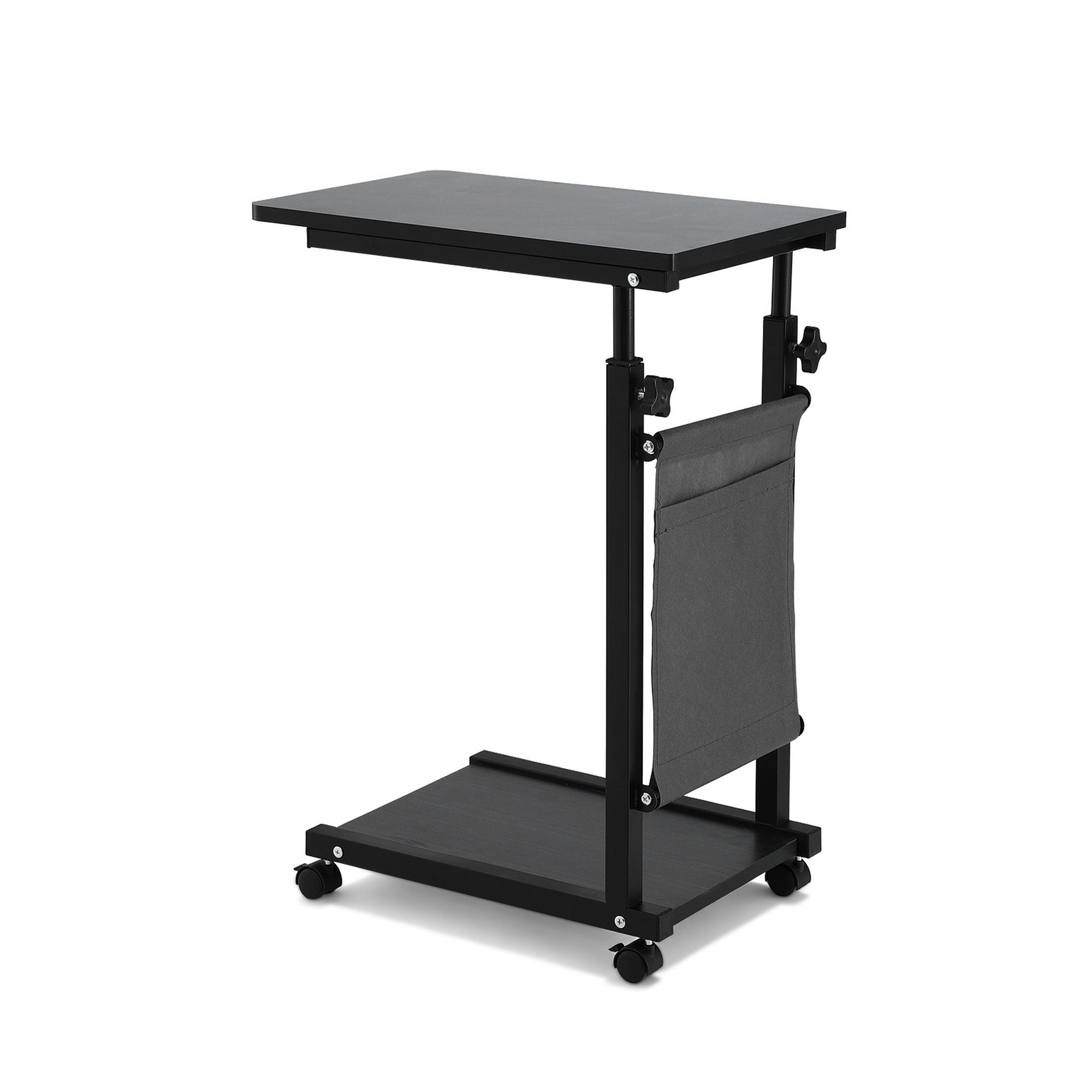 Artiss Laptop Desk Height Adjustable Mobile Workstation Computer Desks 48CM Black