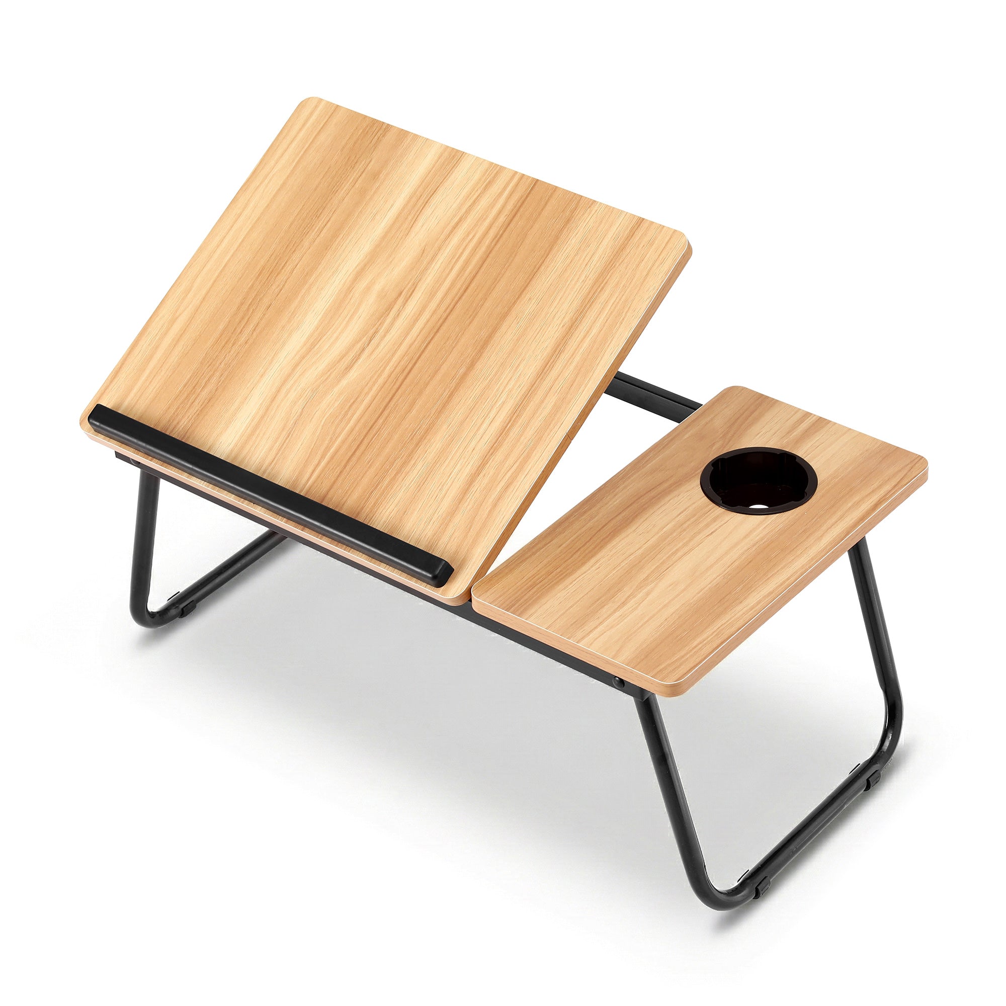 Artiss Laptop Desk Bed Table Foldable Portable Desktop Oak Bedworld