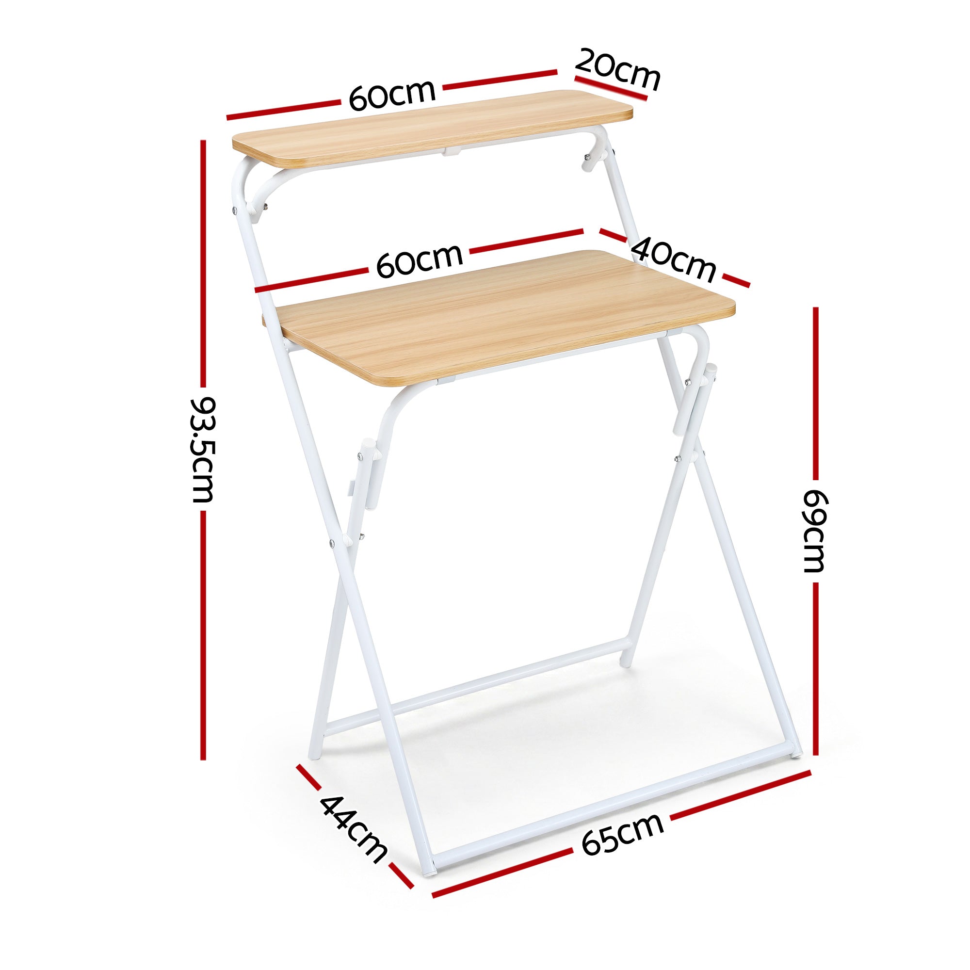 Artiss Laptop Desk Computer Foldable Study Desk Home Office Oak
