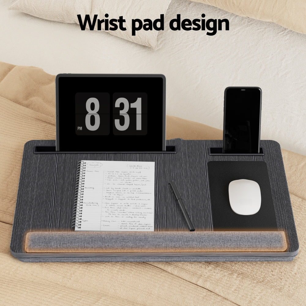 Artiss Lap Desk Laptop DeskS Portable w/ Wrist-rest Phone Slot Mouse Pad 55CM Bedworld