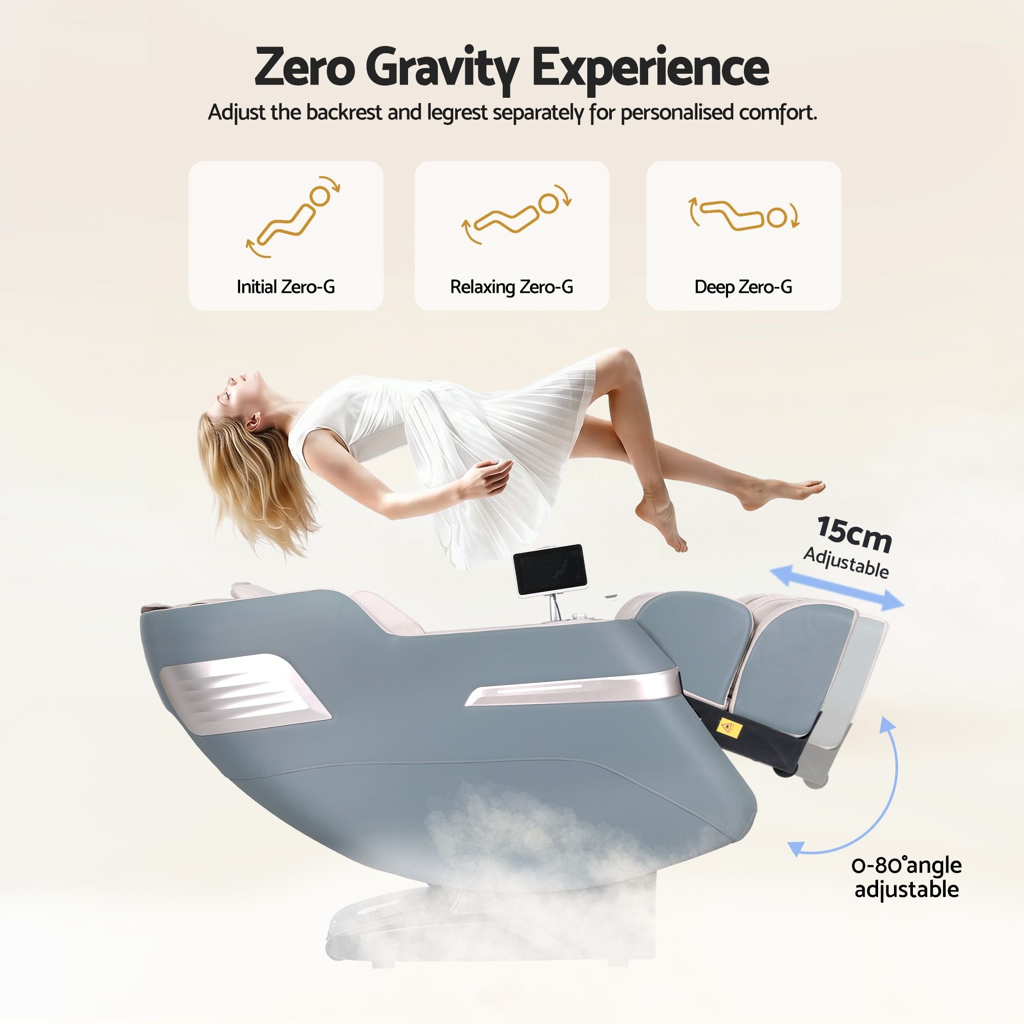 Livemor Elite 4D Massage Chair E1 Full Body Zero Gravity Recliner SL Track AI Body Scan Bedworld