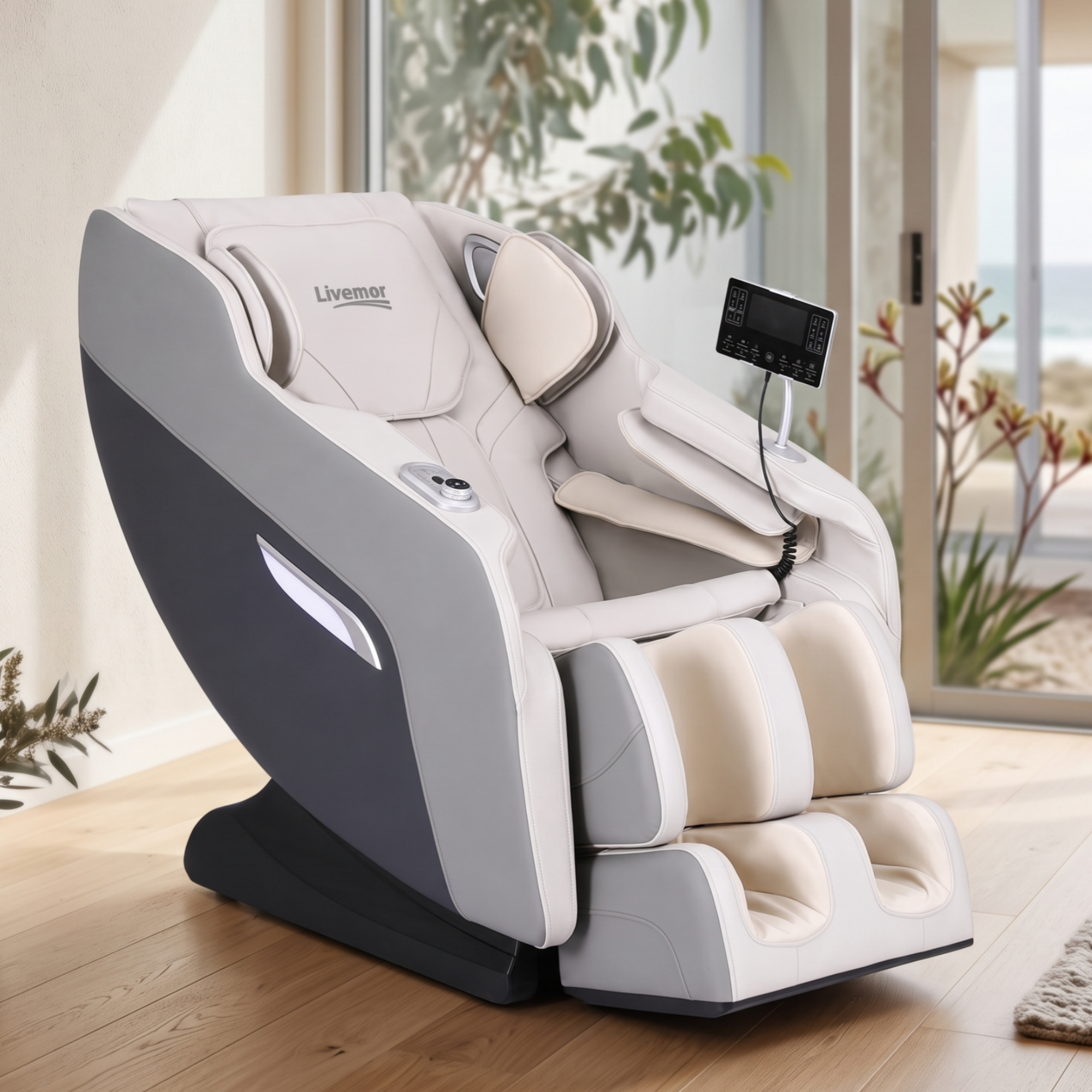 Livemor Flex Massage Chair Full Body Zero Gravity with Heat Recliner Home Massager Brisa Bedworld