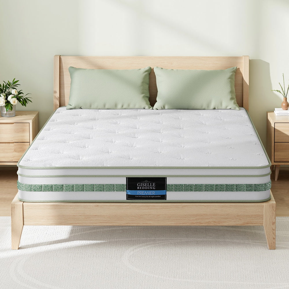 20cm Giselle Mattress King Green Tea Mattresses