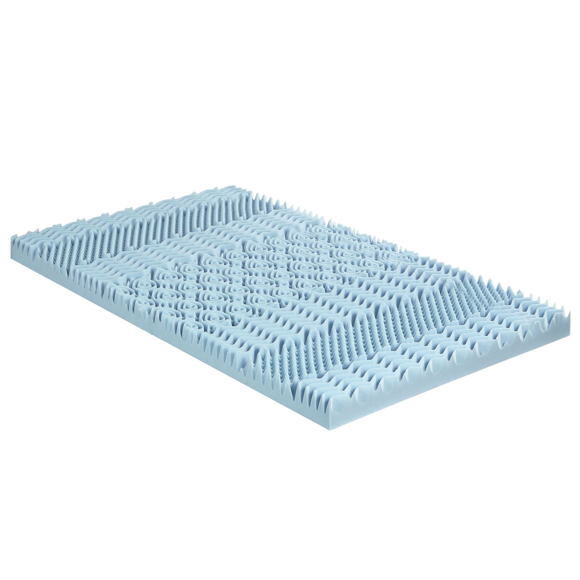 Giselle Bedding Memory Foam Mattress Topper 7-Zone 5cm Single Bedworld