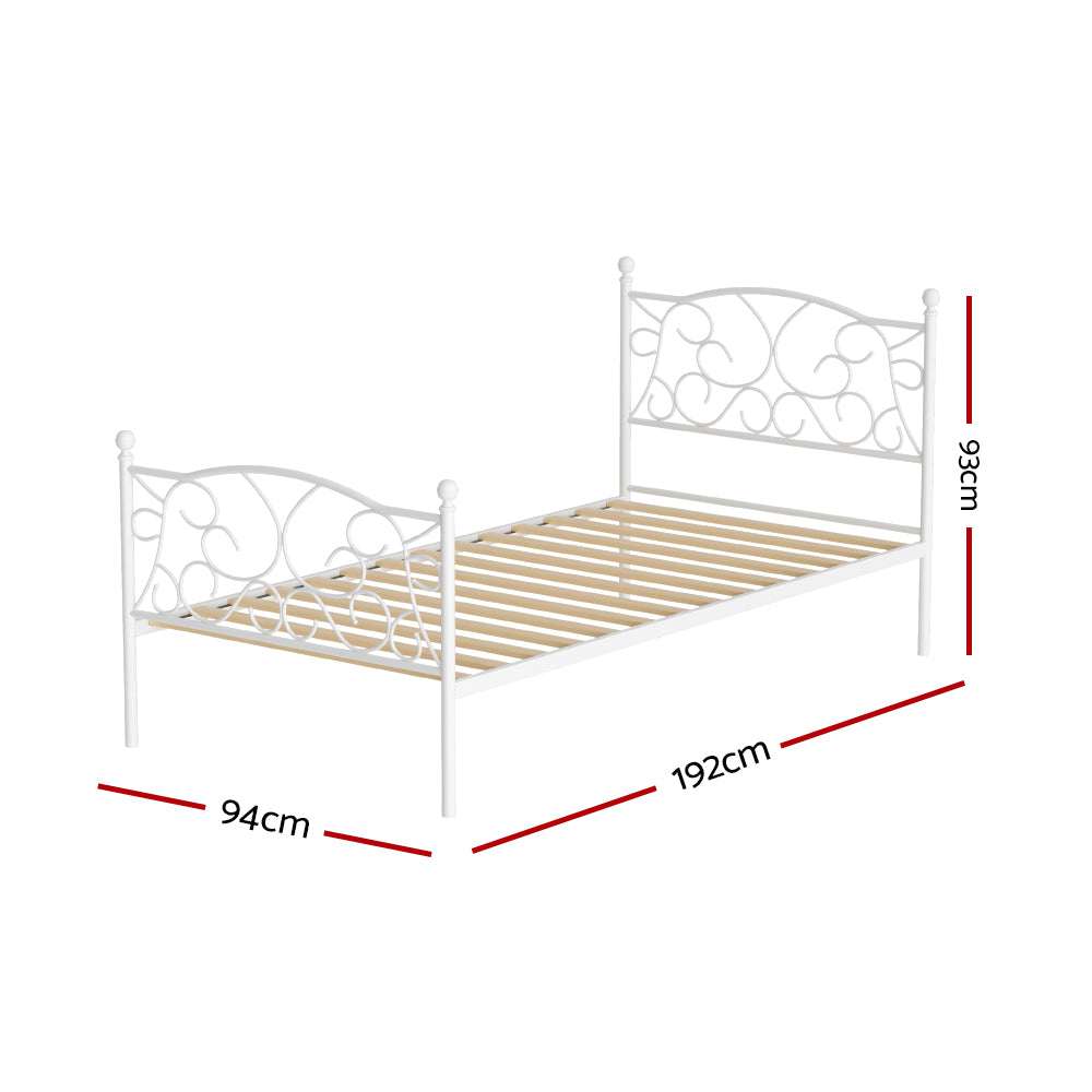 Artiss Bed Frame Single Size Metal Bed Frame GROA