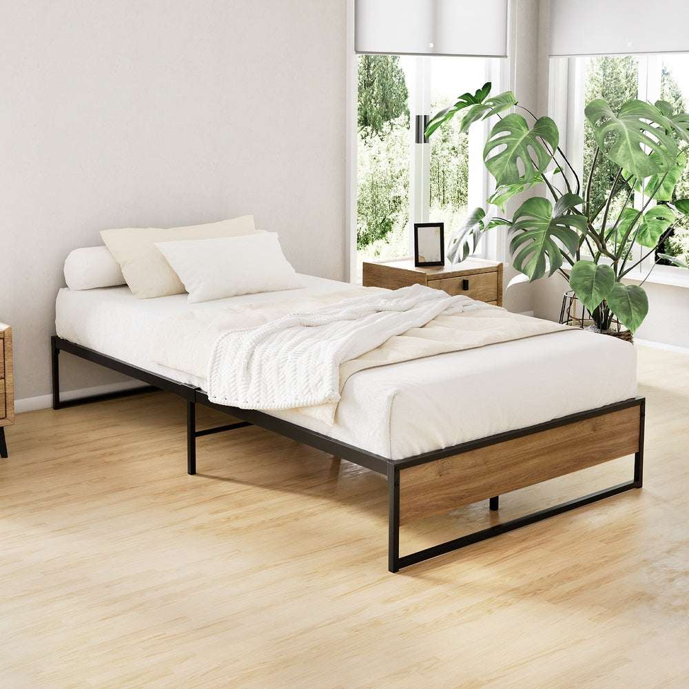 Artiss Bed Frame Metal Bed Frame Bed Base OSLO - King Single