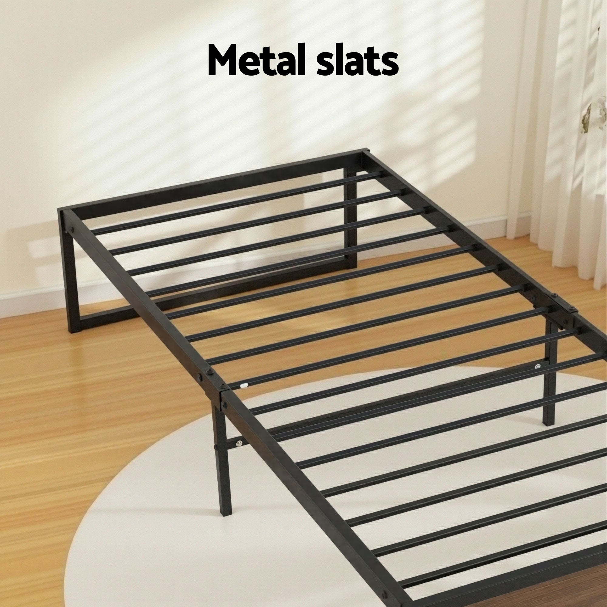 Artiss Bed Frame Metal Frame King Single Bed Base 2 Drawers OSLO Bedworld