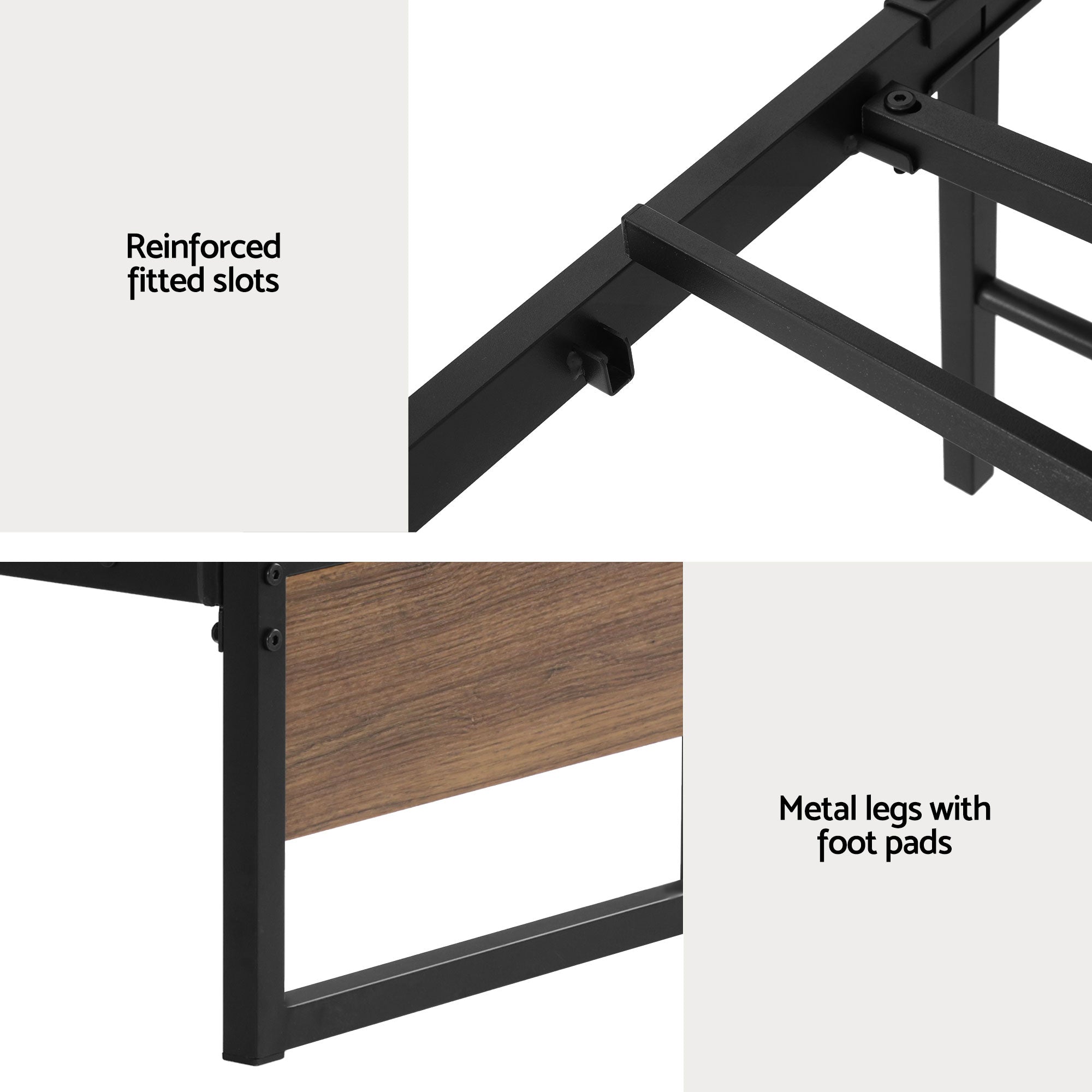 Artiss Bed Frame Metal Frame King Single Bed Base 2 Drawers OSLO Bedworld