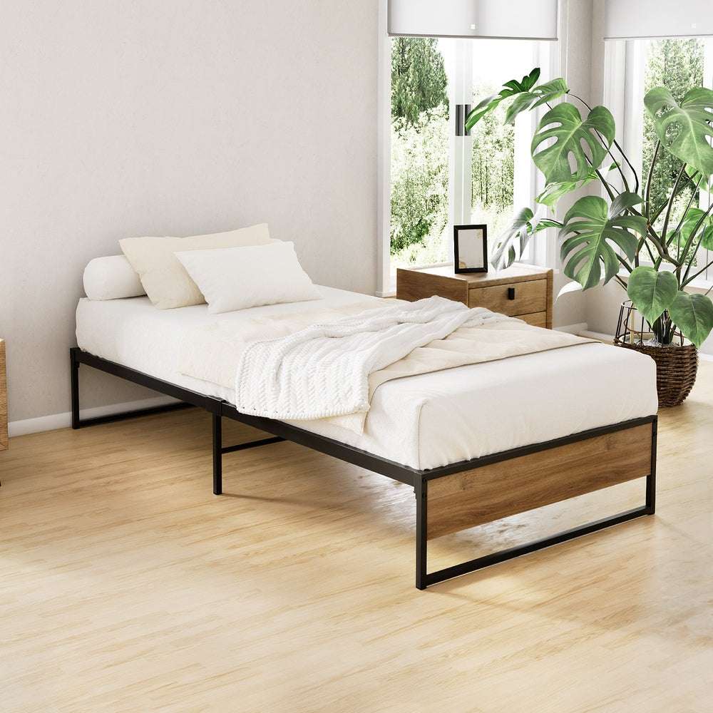 Artiss Bed Frame Metal Bed Frame Bed Base OSLO - Single