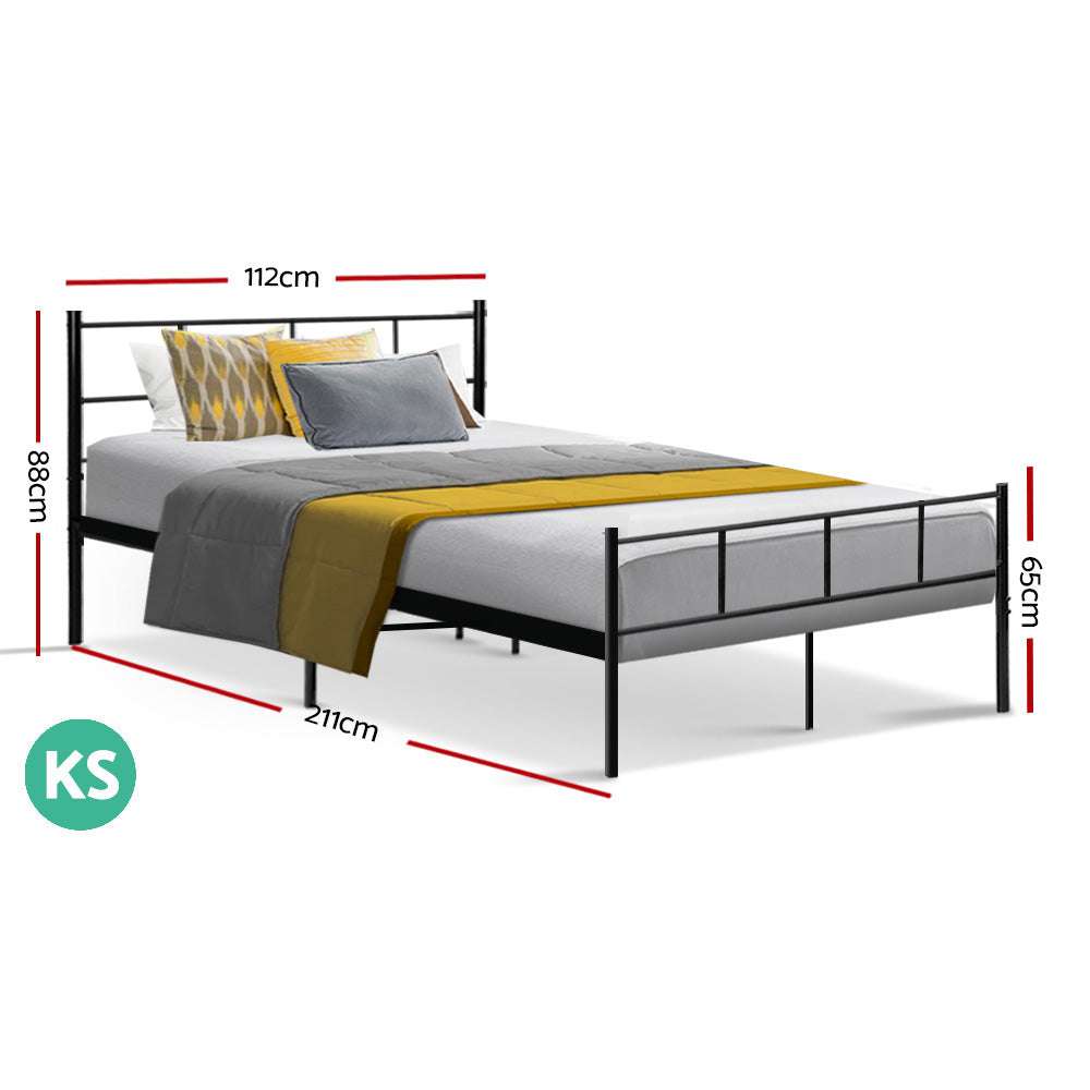 Artiss Bed Frame King Single Metal Bed Frame SOL