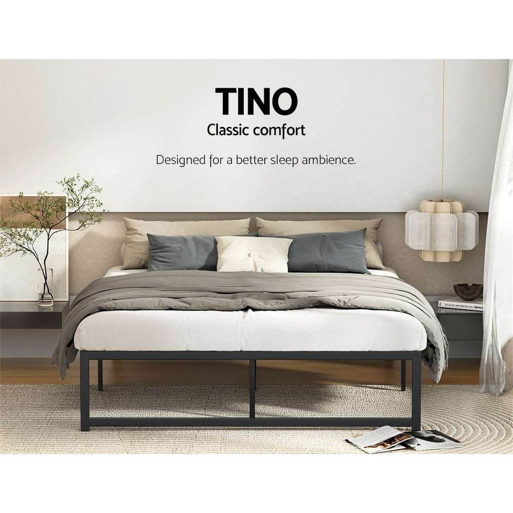 Artiss Bed Frame Double Size Metal Bed Frame TINO
