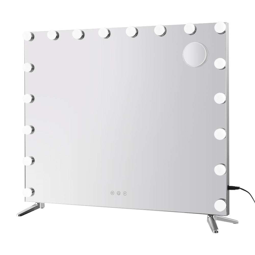 80x65cm Embellir Makeup Mirror Hollywood Vanity with LED Light Silver Legs