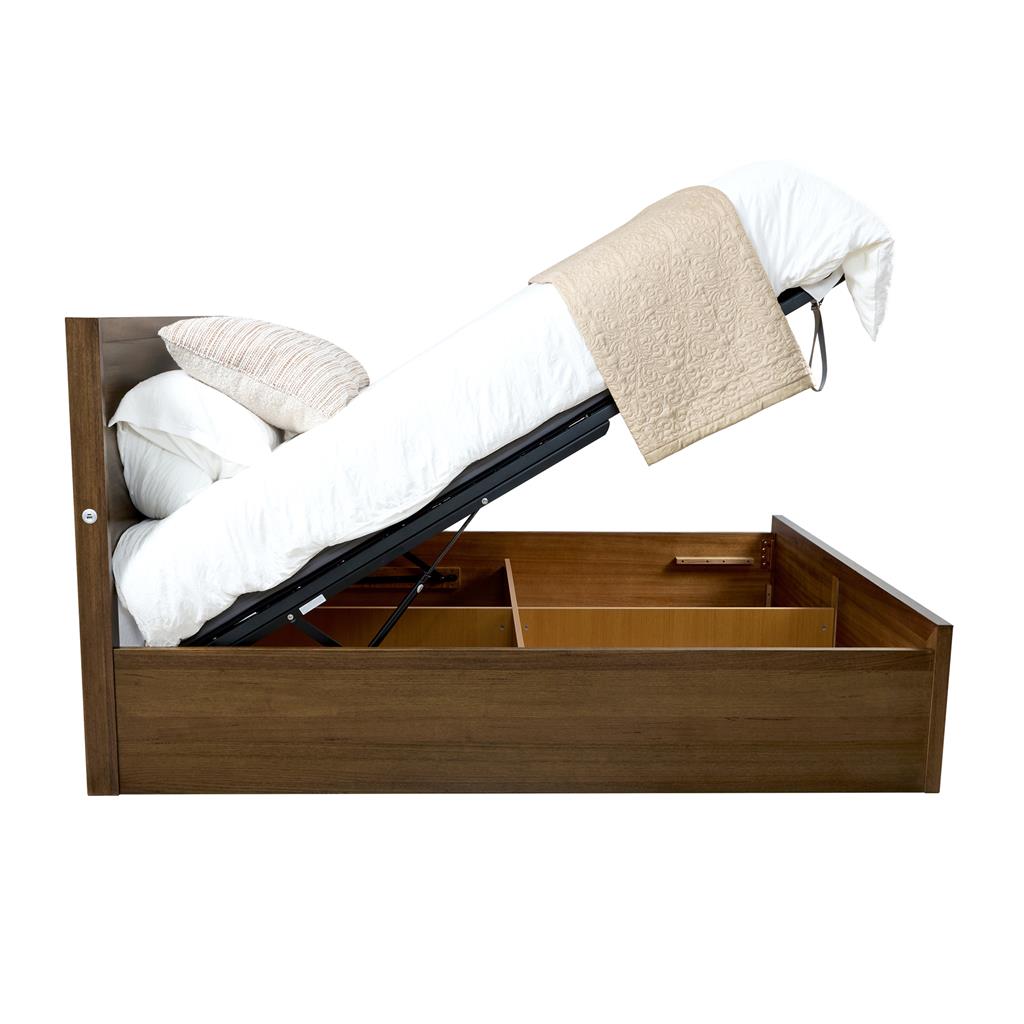 Marina Gaslift Storage Bed Frame in Smoke | Bedworld Gas Lift