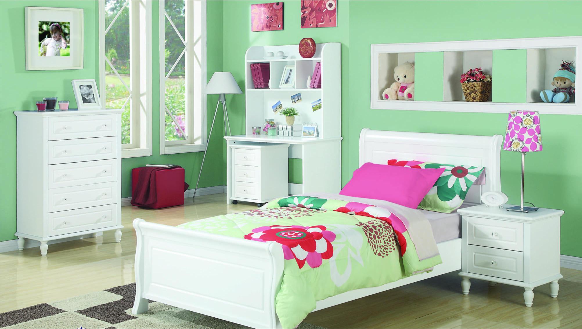 Josephine Timber Gloss White Bed Frame