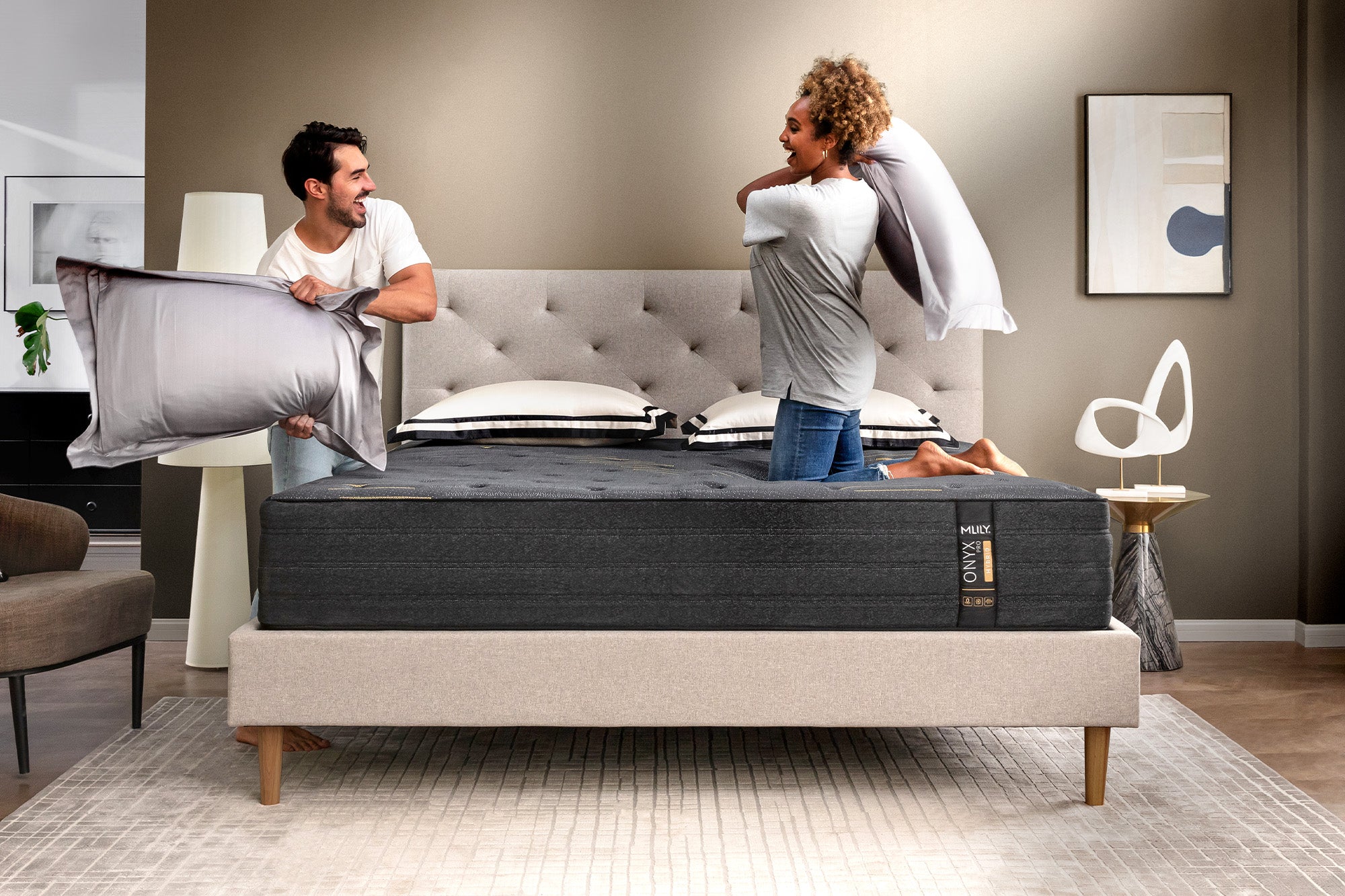 Firm Hybrid Mattress by Mlily – Copper and Graphene Infused Foam for Cooler Sleep