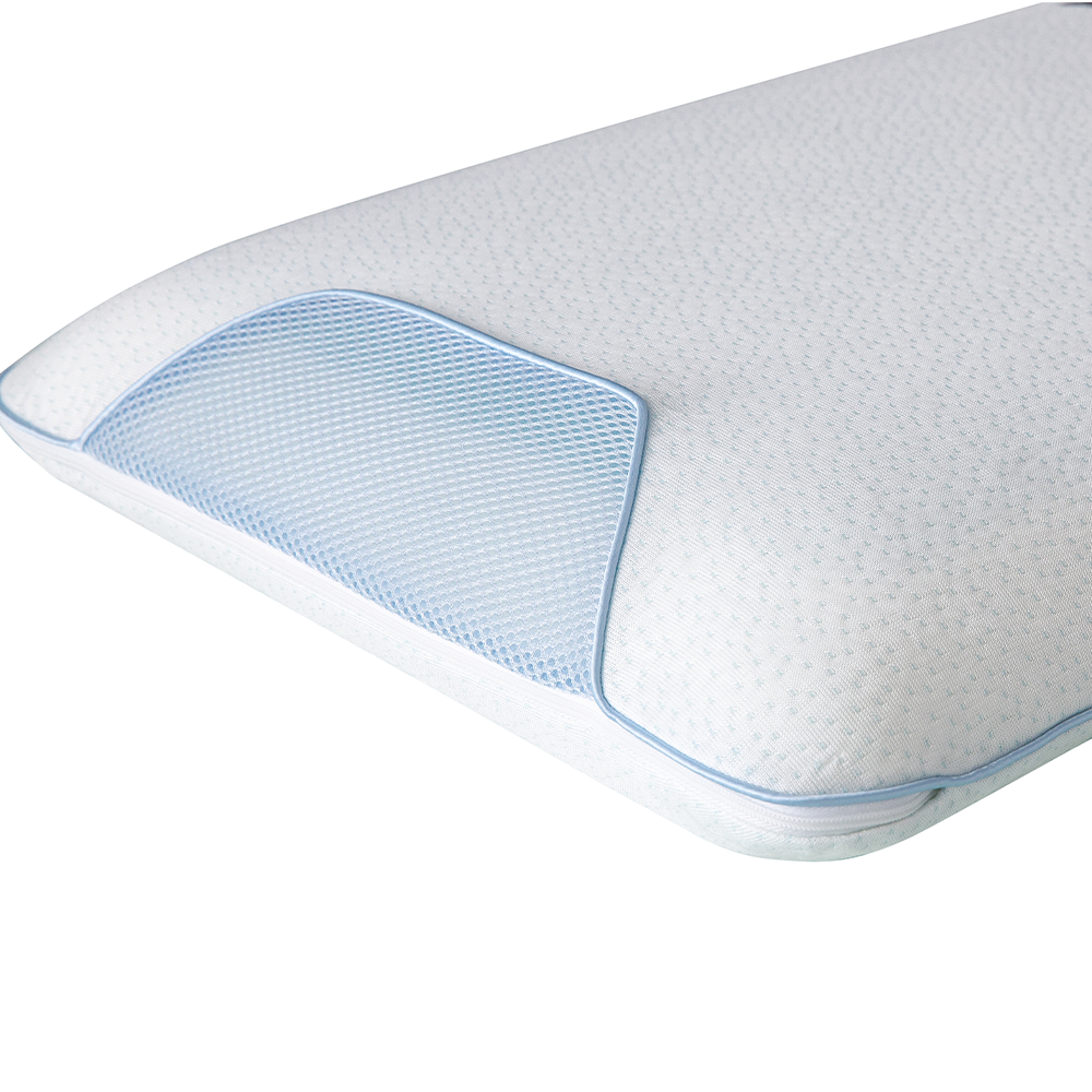 Mlily Coollux high-density memory foam pillow with cooling gel pad and breathable ice-cool fabric cover